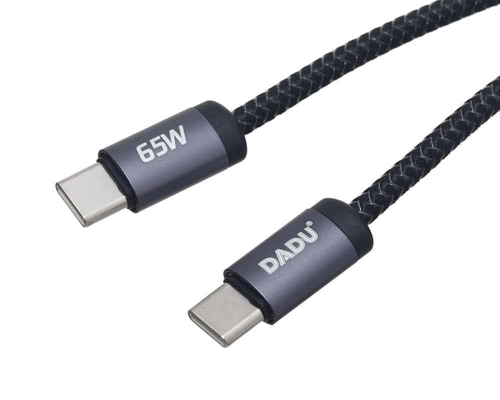 DADU DC-C223 65W Super Fast Charging Type-C to Type-C Metal Braided Data Cable